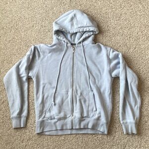 Brandy Melville Sky Blue Fleece-Lined Hoodie